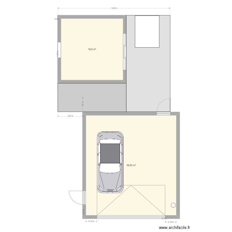 chalet. Plan de 0 pièce et 0 m2