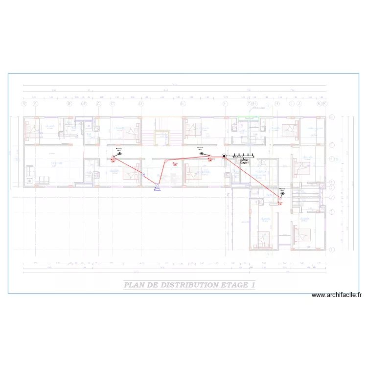 Internet Etage 1  HOTEL KRIBI. Plan de 0 pièce et 0 m2