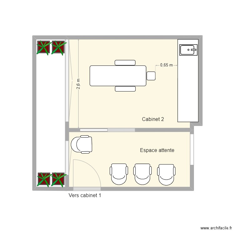 Cabinet Dr Gabay. Plan de 0 pièce et 0 m2