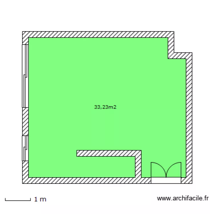 salon appart. Plan de 