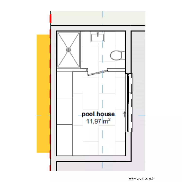 PASTERNAK PLAN ELEC POOL HOUSE . Plan de 