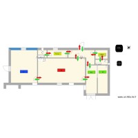 plan atelier sens de déplacement du personnel