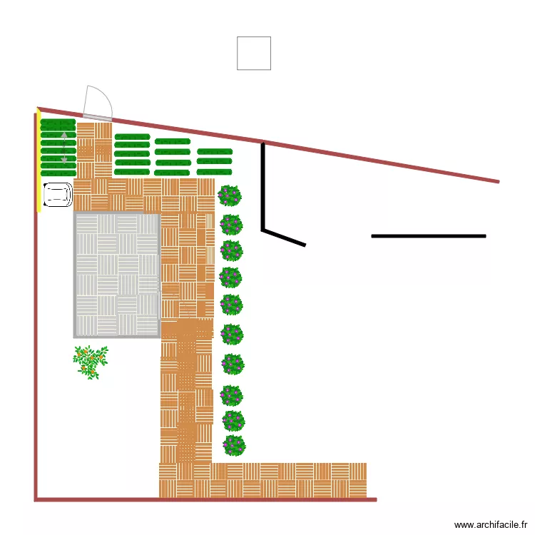 abris jardin. Plan de 