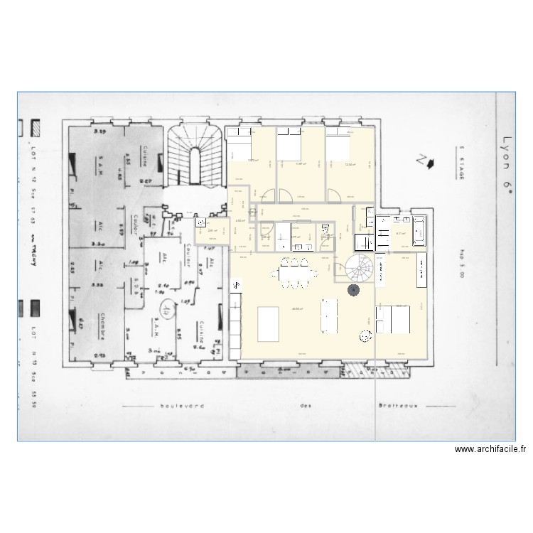 38 Btx 5ème v4. Plan de 0 pièce et 0 m2