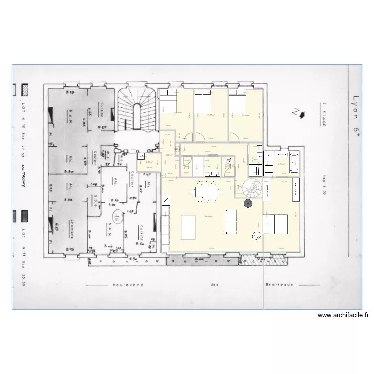 38 Btx 5&egrave;me v4. Plan de 