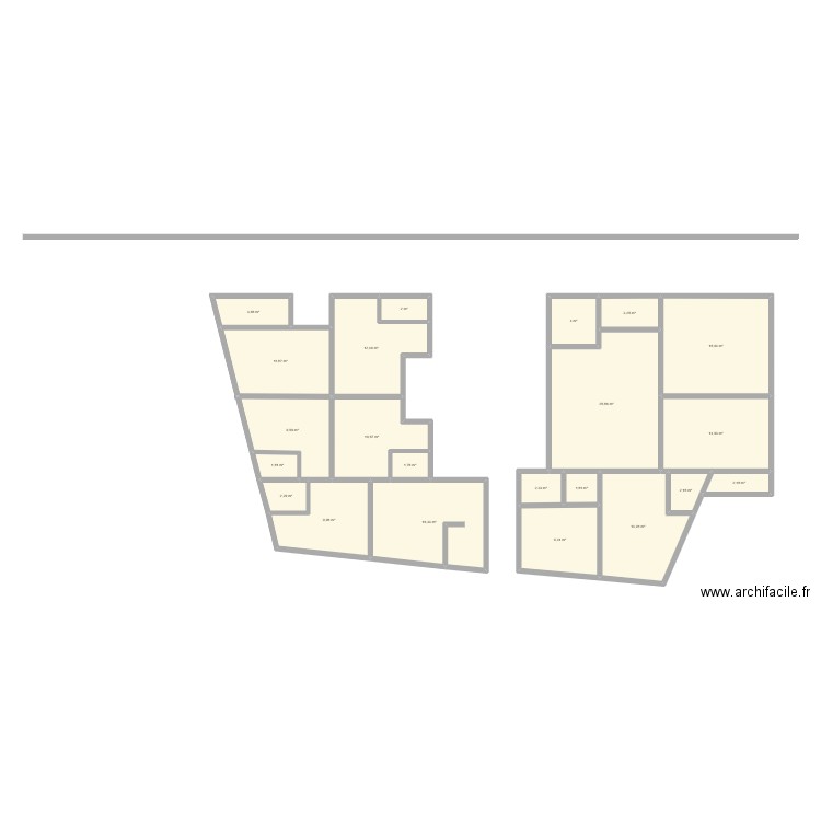 ma maison. Plan de 22 pièces et 180 m2