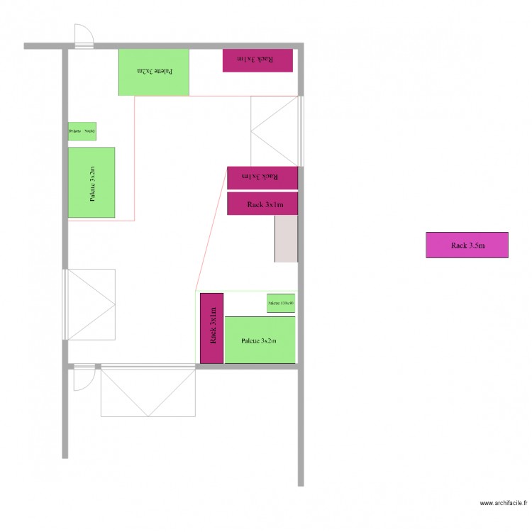 Extension V1. Plan de 0 pièce et 0 m2