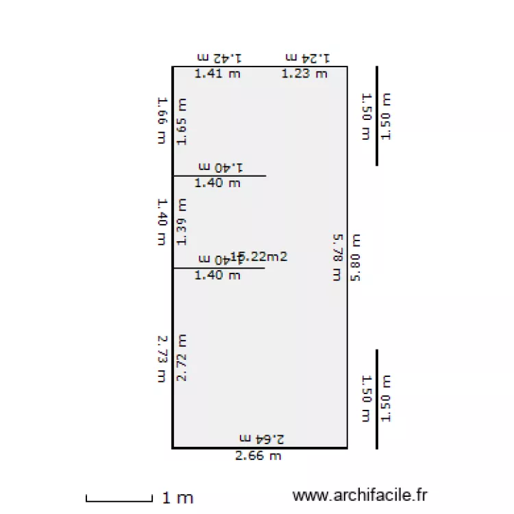 &eacute;tage. Plan de 