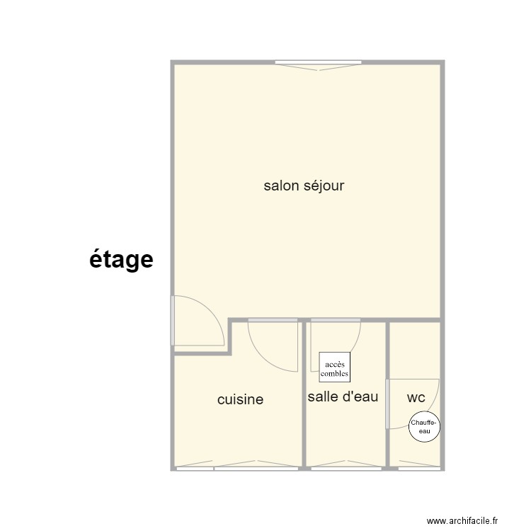menuge am. Plan de 0 pièce et 0 m2