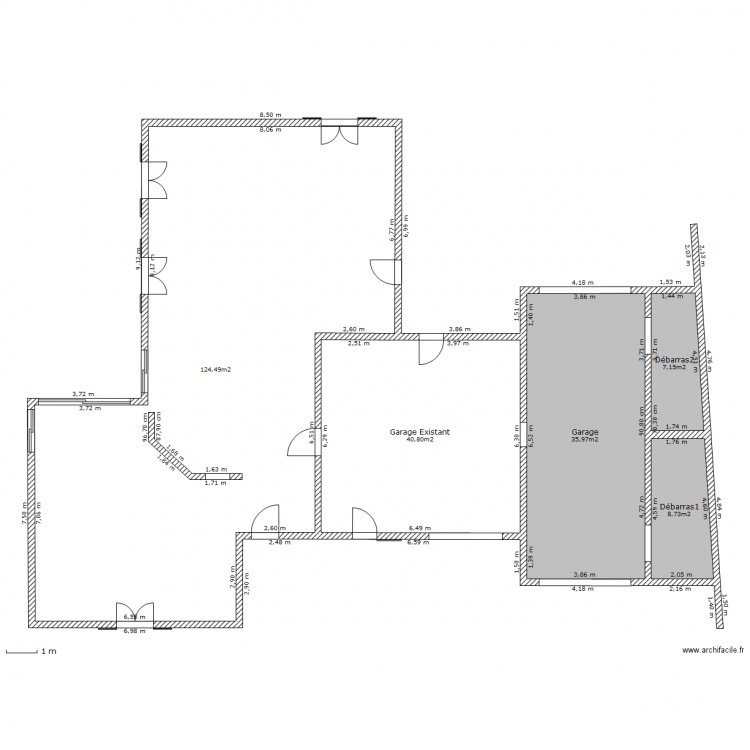 préau. Plan de 0 pièce et 0 m2