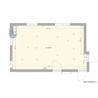 salon carriere sans meuble avec LED 1