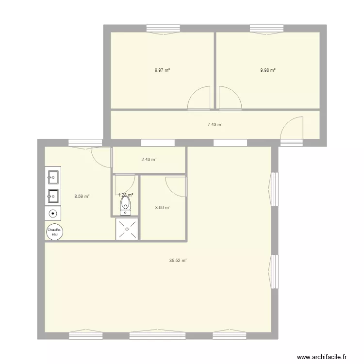 CHALET DYDY 2. Plan de 