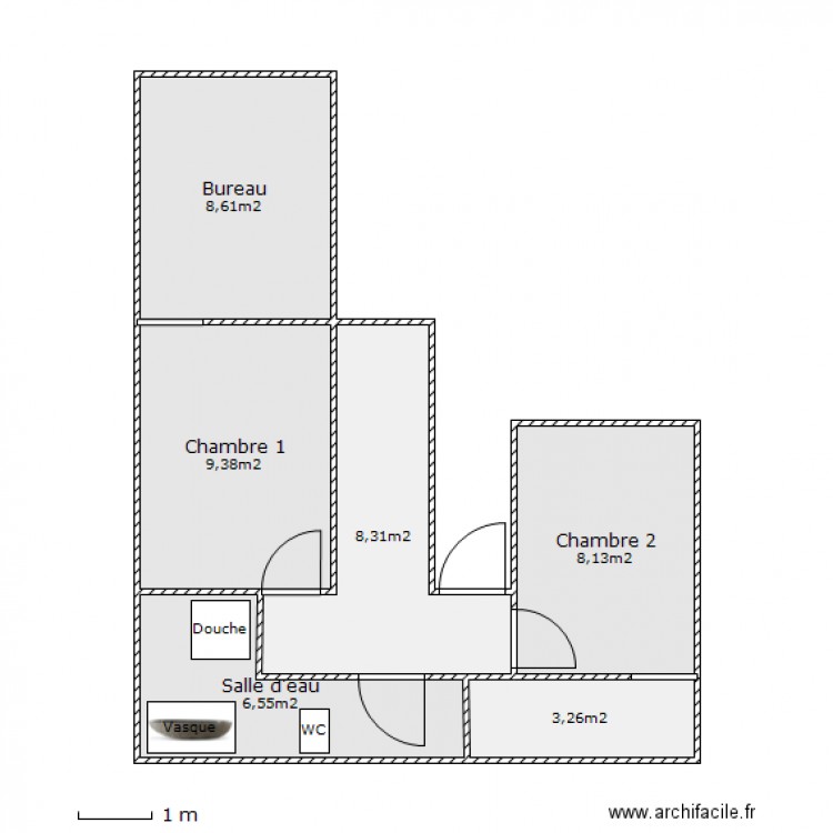 Plan Maison 1er (sous-toit). Plan de 0 pièce et 0 m2