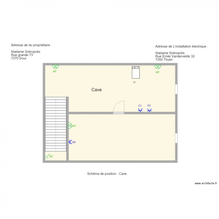 vande Cave. Plan de 0 pièce et 0 m2