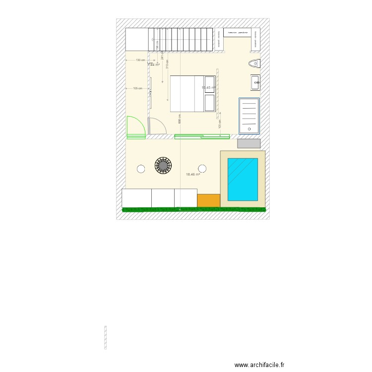 ferme sainte marie 3 étage bis dernier. Plan de 0 pièce et 0 m2