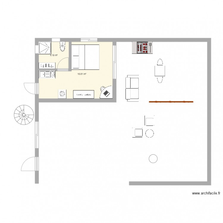 Plan terrasse principale v3. Plan de 0 pièce et 0 m2