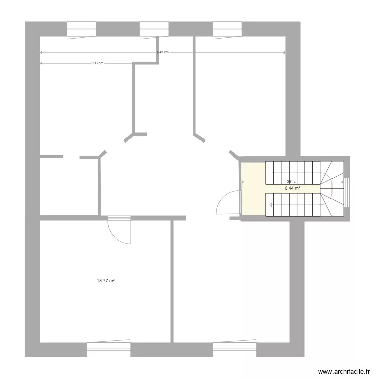 1etage appart thionville. Plan de 