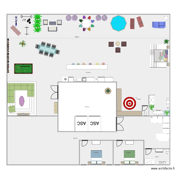 Miami Appart. Plan de 0 pièce et 0 m2