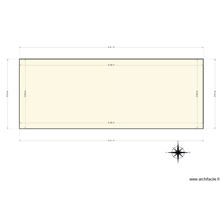 FACADE ARRIERE Est. Plan de 