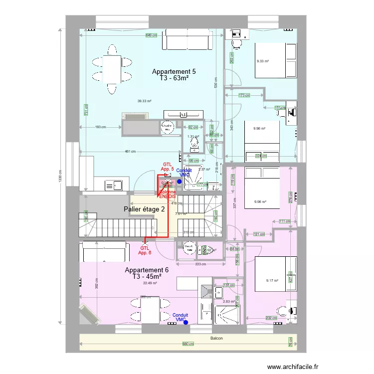Pasteur Etage 2 b. Plan de 