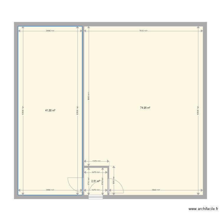 esserts. Plan de 0 pièce et 0 m2