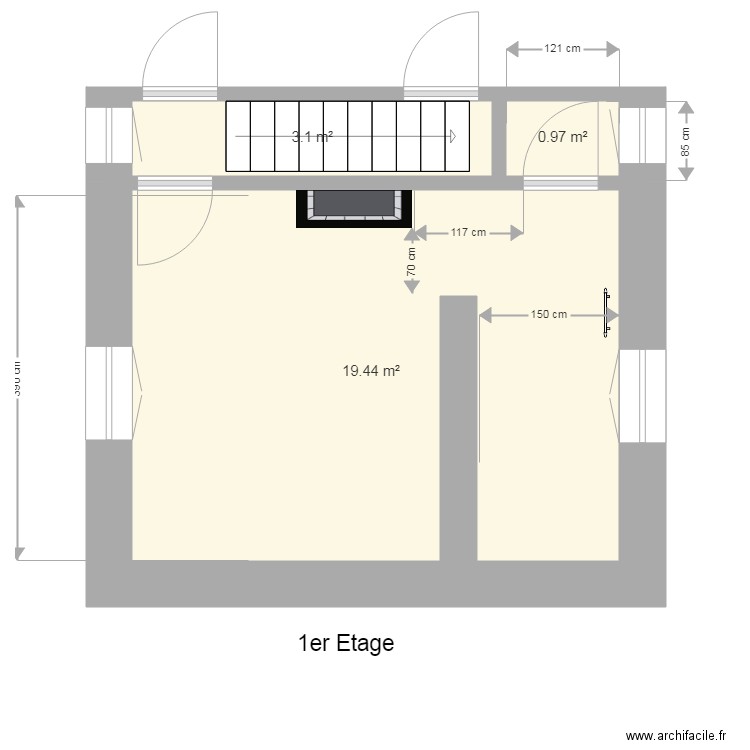 Maisoncelles en Brie Chambre Vierge. Plan de 0 pièce et 0 m2