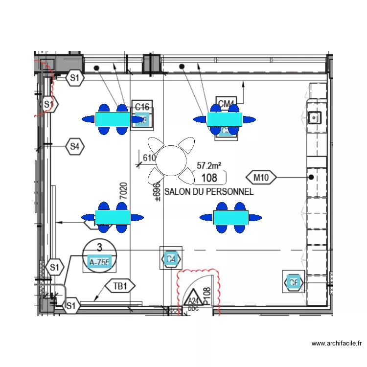 VT_108_Salon_Perso_4RECT_1 ronde. Plan de 