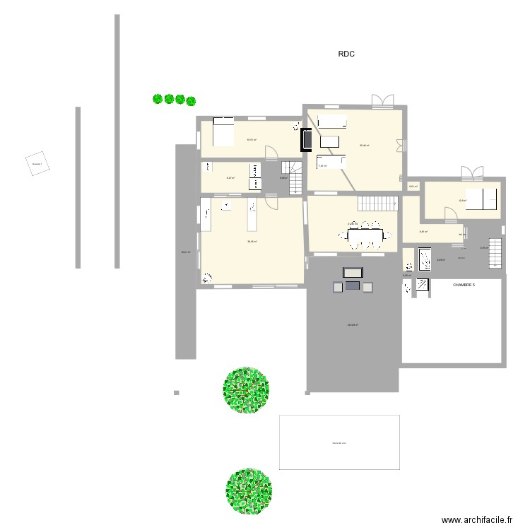 talmont 2022. Plan de 15 pièces et 224 m2