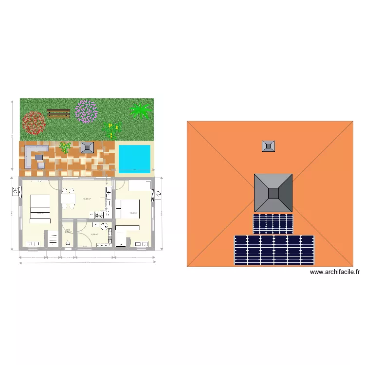1b1b Solar terrasse. Plan de 