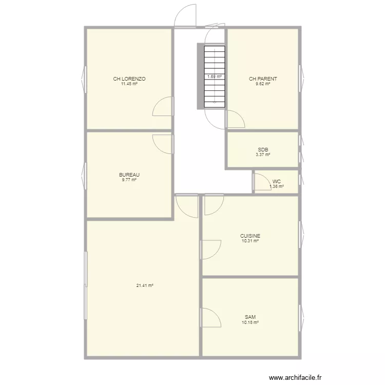 maison 1. Plan de 