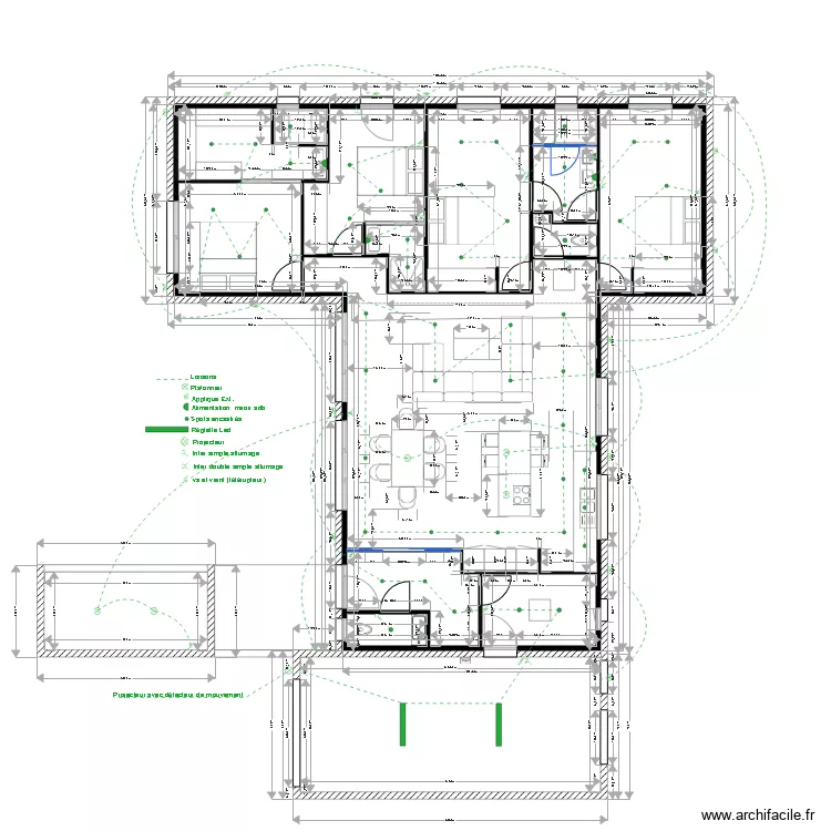Plan Gary implantation &eacute;clairage 2. Plan de 