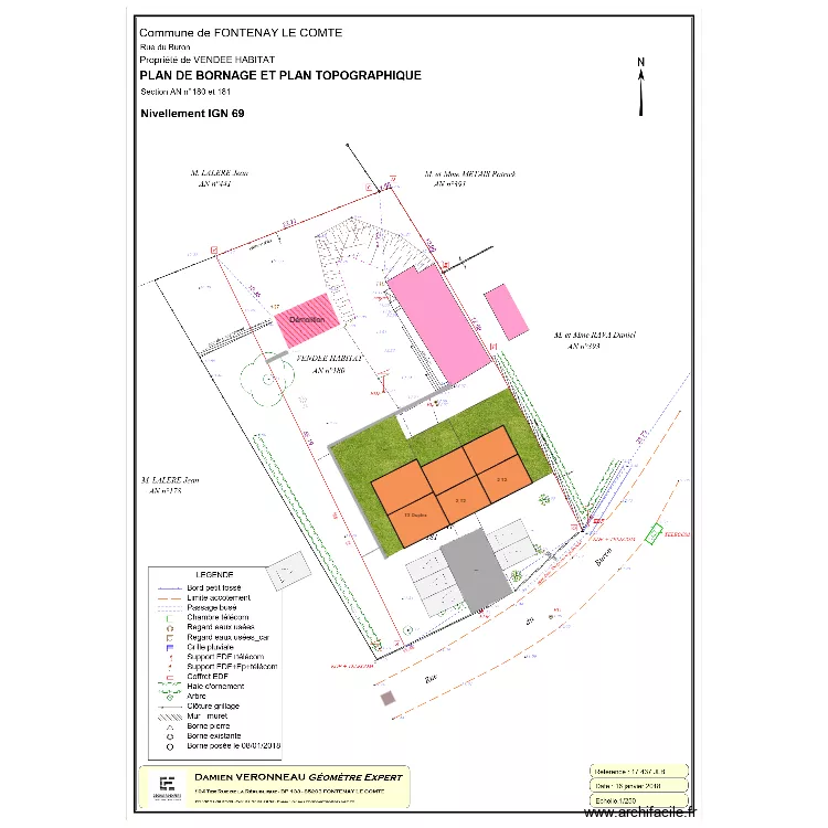 FLC - E. BURON REHAB + 5 LLS. Plan de 1  et 38 m²
