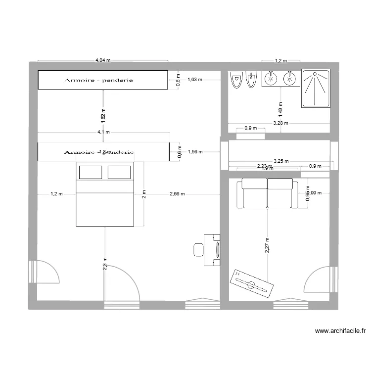 piece V2. Plan de 