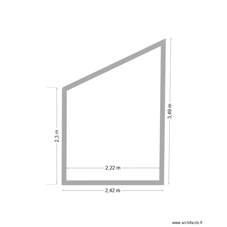 coupe appentis. Plan de 0 pièce et 0 m2