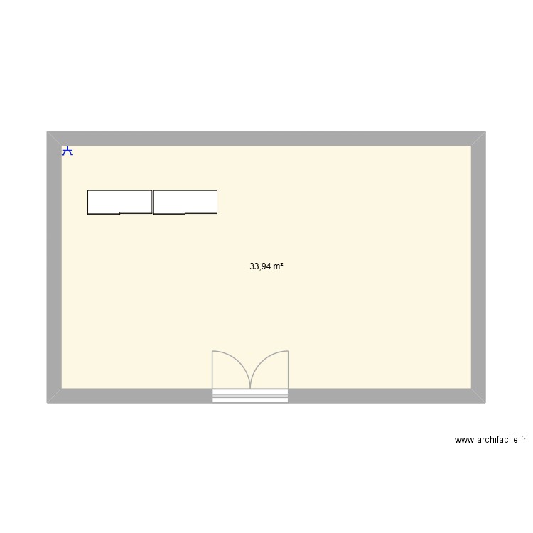 PLAN DE OCEAN. Plan de 1 pièce et 34 m2