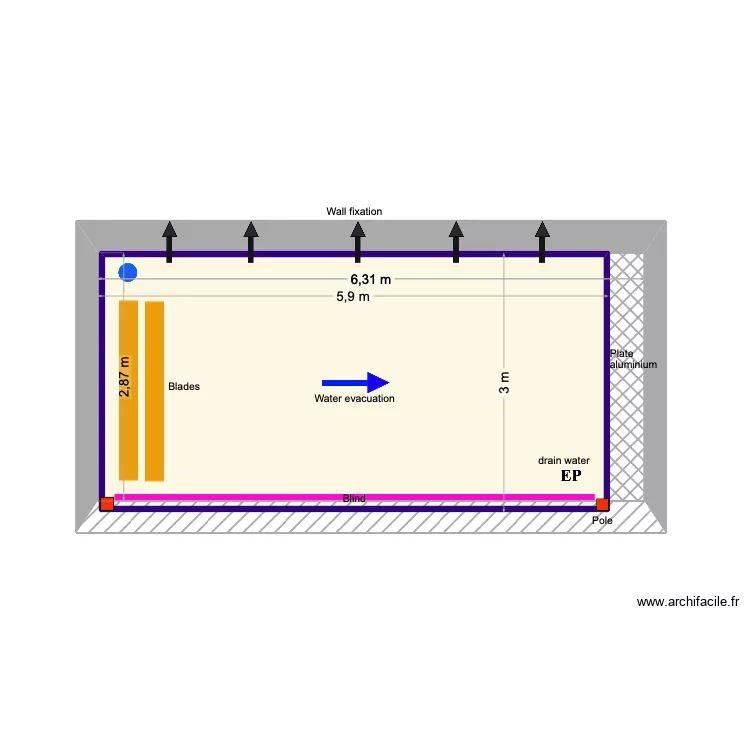 Gita balha. Plan de 2 et 35 m² Gita balha. Plan de 2 et 35 m²