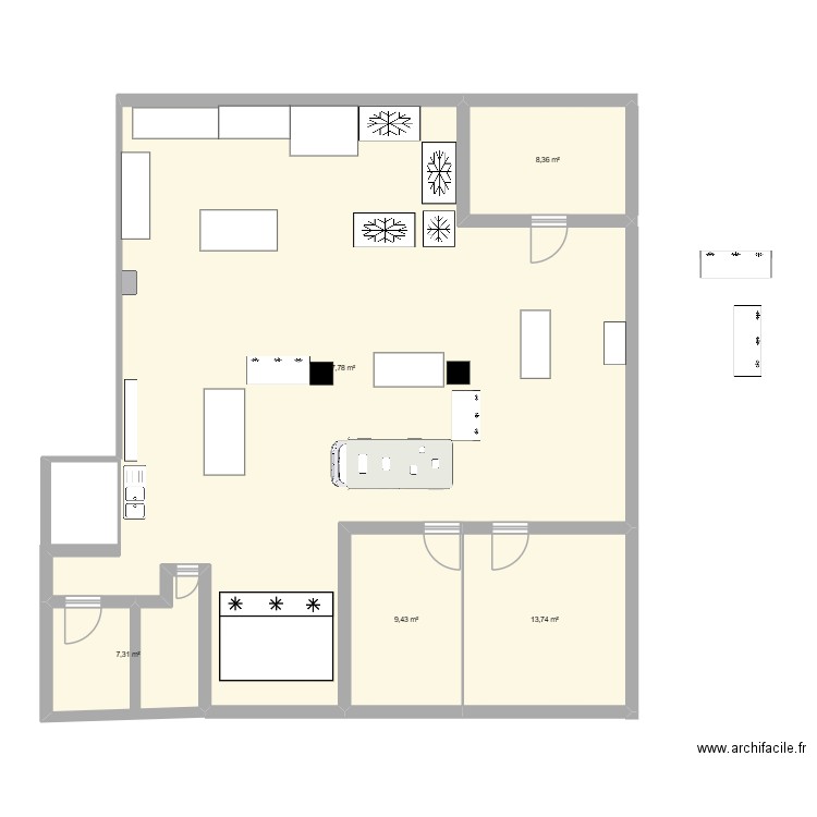 Dusty. Plan de 5 pièces et 147 m2