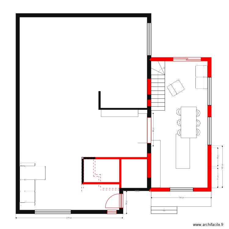 gabrielle 2,1. Plan de 2 pièces et 132 m2