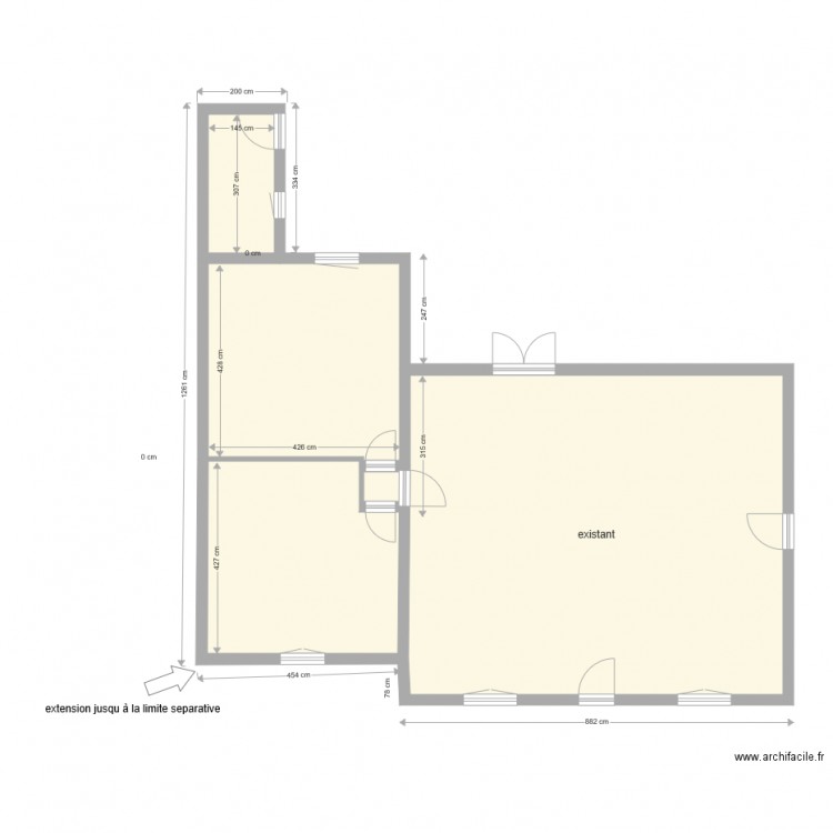 plan de masse rectifier. Plan de 0 pièce et 0 m2