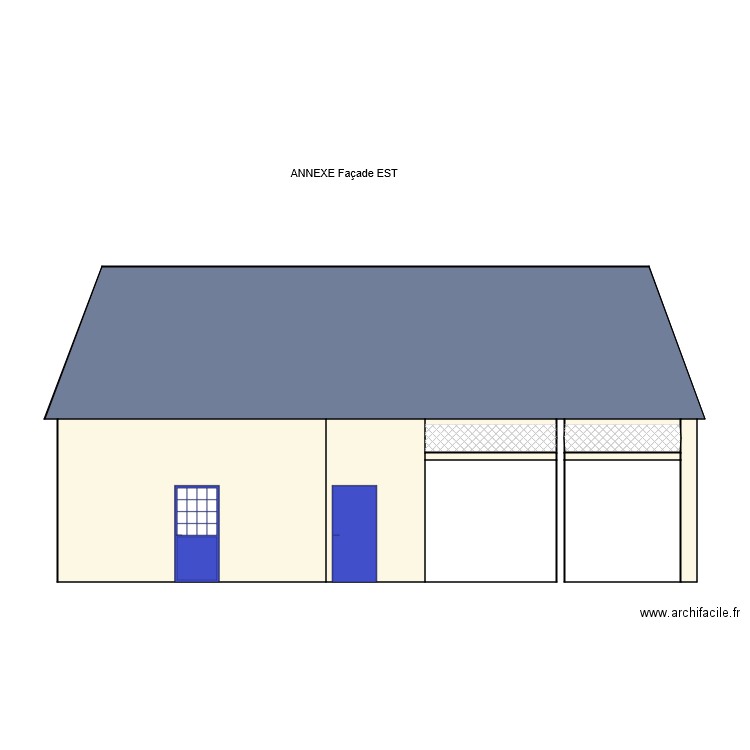 ANNEXE façade. Plan de 0 pièce et 0 m2