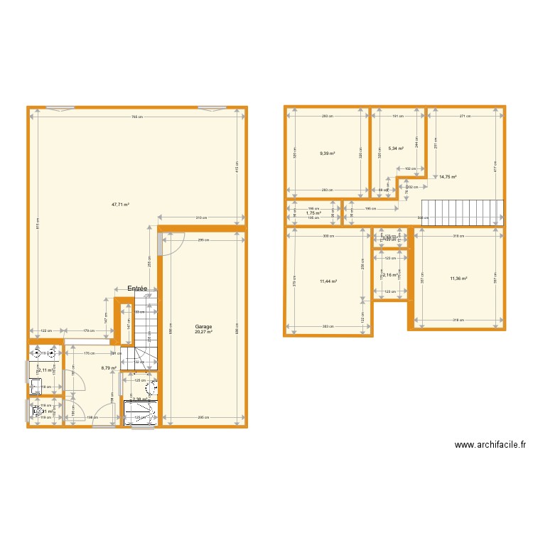 NOLIX plan d'originev1. Plan de 14 pièces et 140 m2