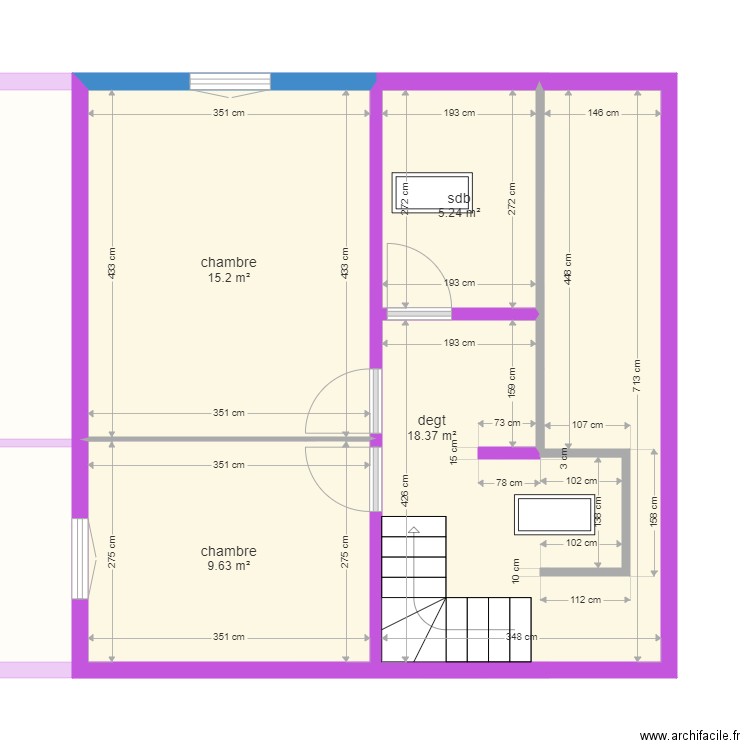 saszak. Plan de 0 pièce et 0 m2