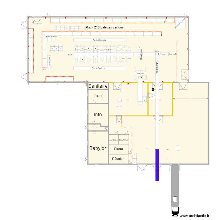 Nouveau batiment V6. Plan de 0 pièce et 0 m2