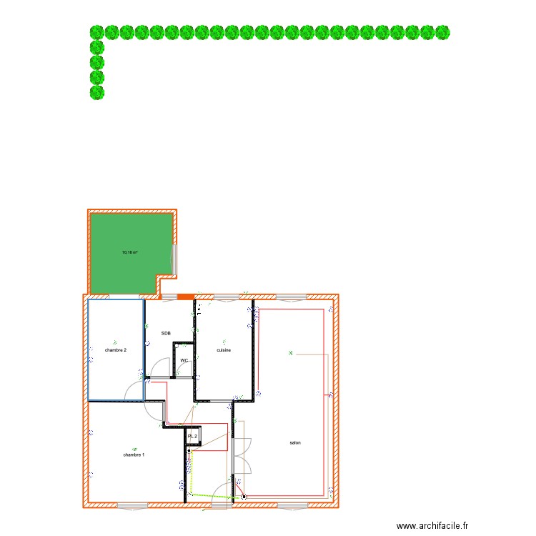 plan électoral. Plan de 19 pièces et 178 m2