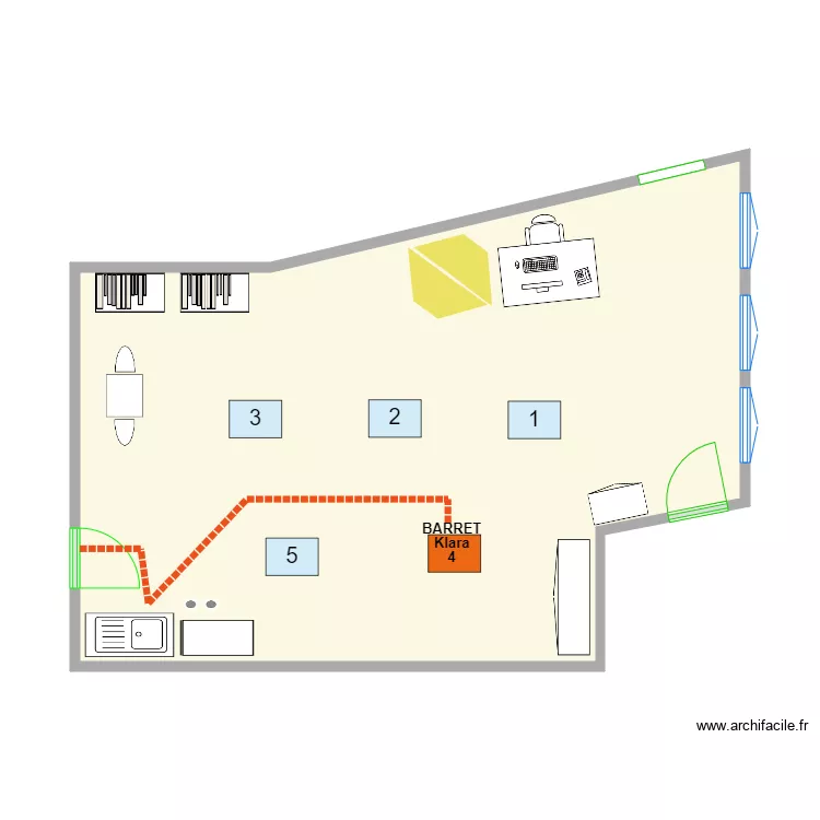 &eacute;l&egrave;ve 4. Plan de 