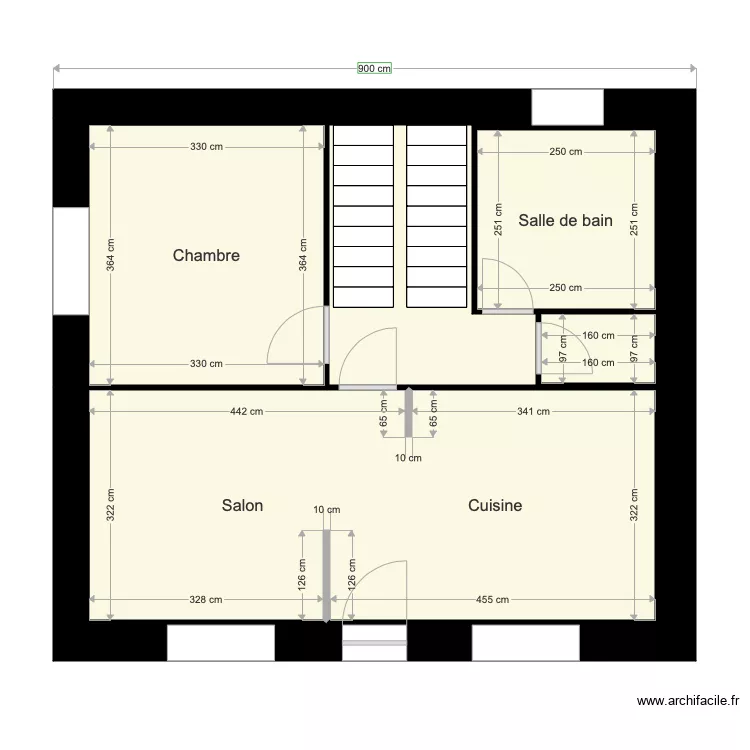 maison grizols. Plan de 