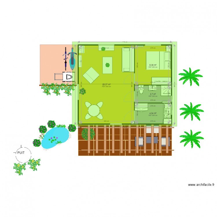 MAISON BOIS FINIE. Plan de 0 pièce et 0 m2