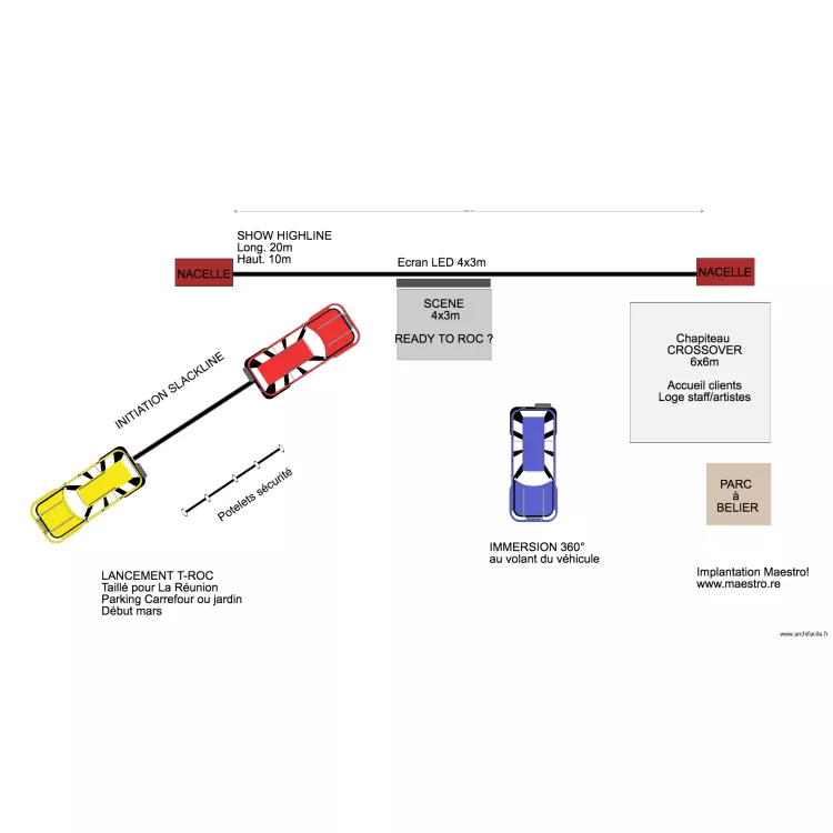 VW TI ROC Taill&eacute; pour La R&eacute;union V2. Plan de 