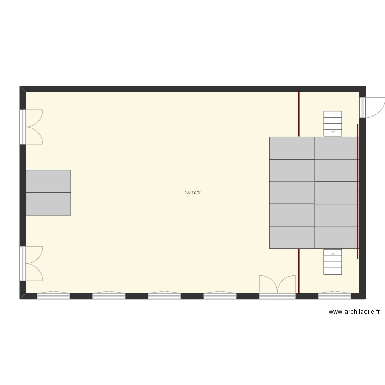 Plan salle de jeu théâtre 2023 - solution 2. Plan de 0 pièce et 0 m2