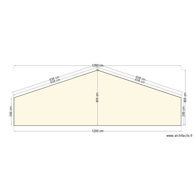 N°4: COUPE 1er étage - PIGNON DROIT. Plan de 0 pièce et 0 m2